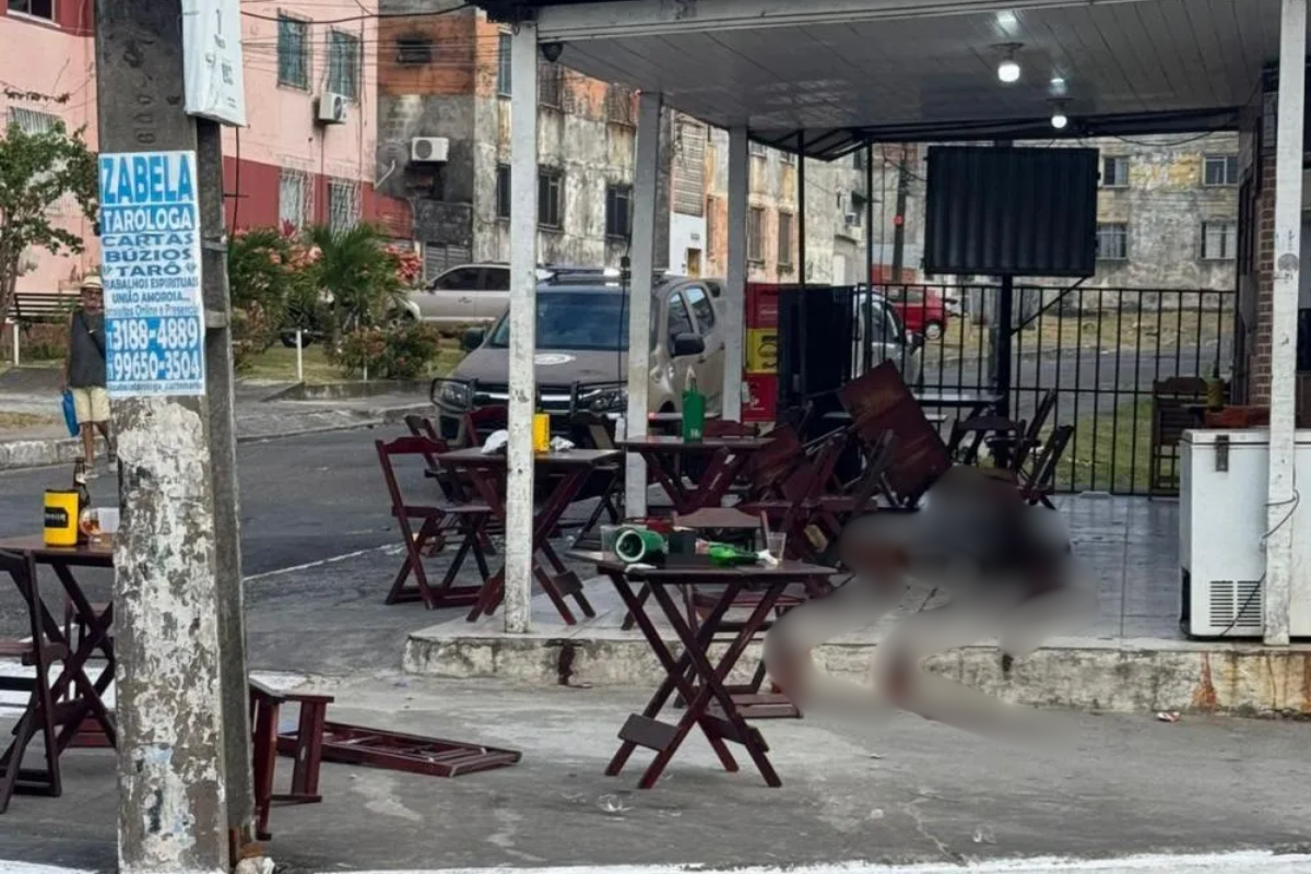 Bar no bairro Inocoop, em Camaçari, onde jovem foi morto a tiros na madrugada de domingo