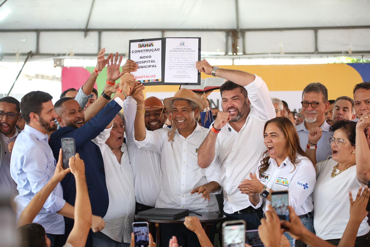 Autoridades anunciam construção do novo hospital municipal de Santaluz durante agenda do Governo da Bahia