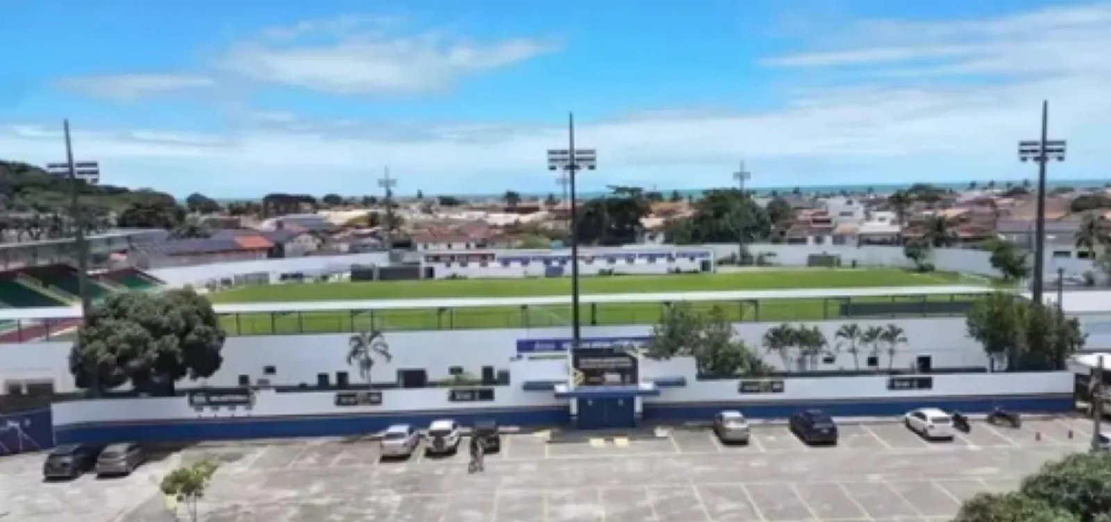 Estádio Municipal Agnaldo Bento dos Santos, em Porto Seguro, escolhido pela FIFA como centro de treinamento da Copa Feminina de 2027