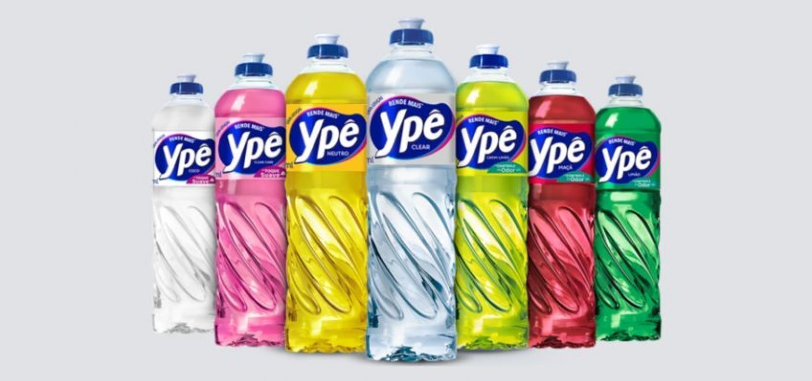 Produtos de limpeza Ypê em diferentes cores após autorização da Anvisa para retomada da fábrica em Amparo, no interior de São Paulo