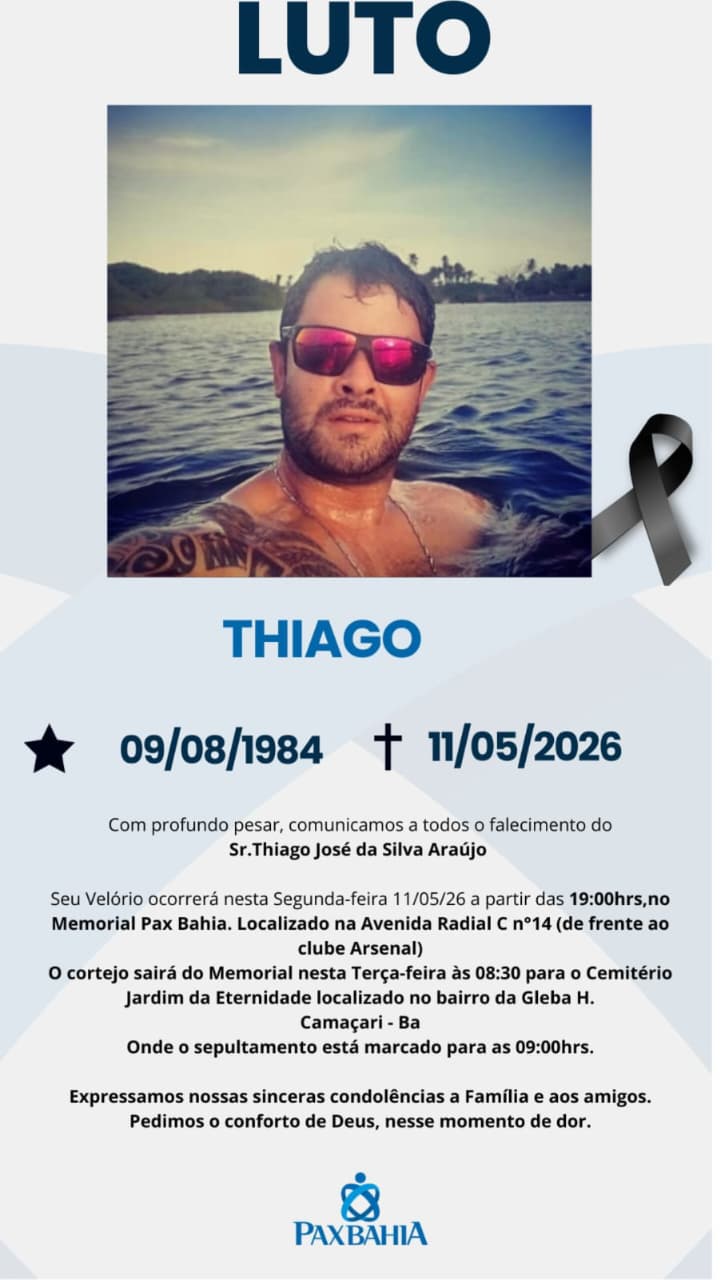 Funeral Thiago Silva Camaçari